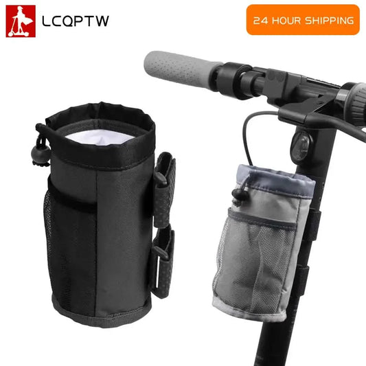 Electric Scooter Water Bottle Holder Bag - Handlebar Cup Carrier for Ninebot Max G30/G2 & Xiaomi M365/Mi Models