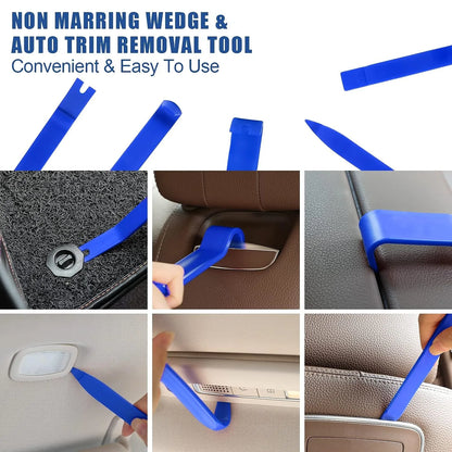 EAFC 21/18PCS Car Door Tool Kit - Inflatable Air Pump, Auto Window Door Opener, Fixing Gripper Tools, Long Reach Kit with Carrying Bag