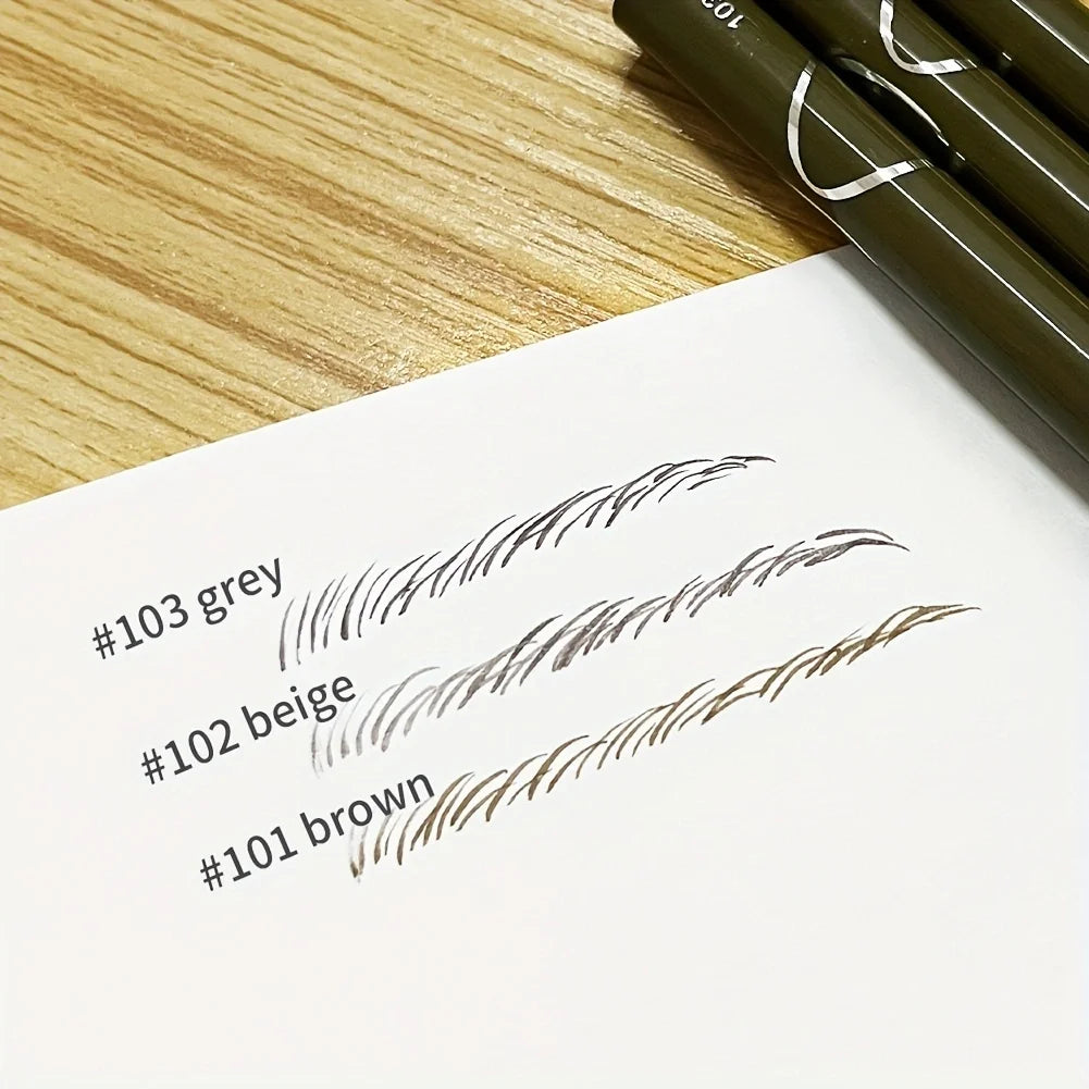 Ultra Fine Eyebrow Pen | 0.008mm Waterproof, Smudge-Proof, Sweat-Proof, Long-Lasting, High Pigmented Liquid Pencil