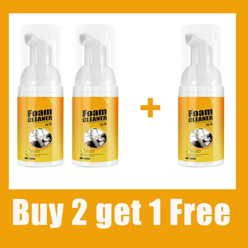 Multi-Purpose Foam Cleaner Spray – Car Interior & Home Cleaning Agent for Deep Stain Removal