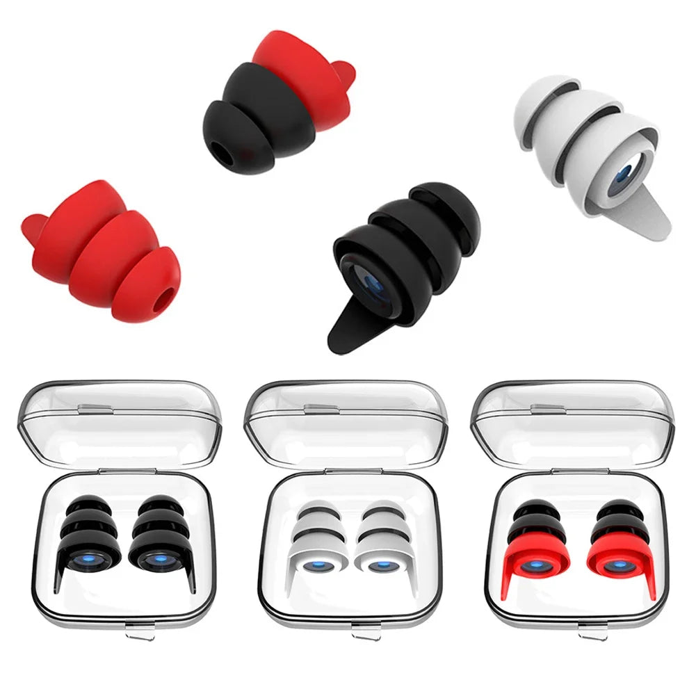 Silicone Soundproof Earplugs — Anti-Noise Sleeping & Swimming Ear Protection, Noise Reduction & Sound Insulation