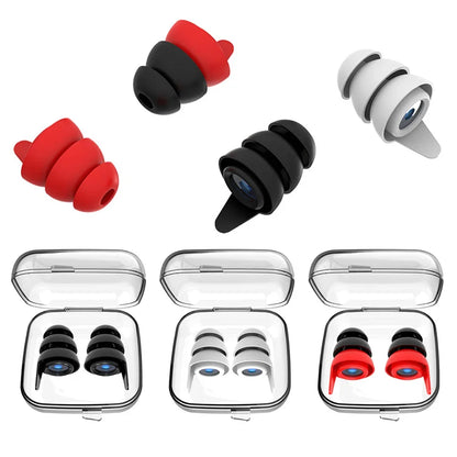 Silicone Soundproof Earplugs — Anti-Noise Sleeping & Swimming Ear Protection, Noise Reduction & Sound Insulation
