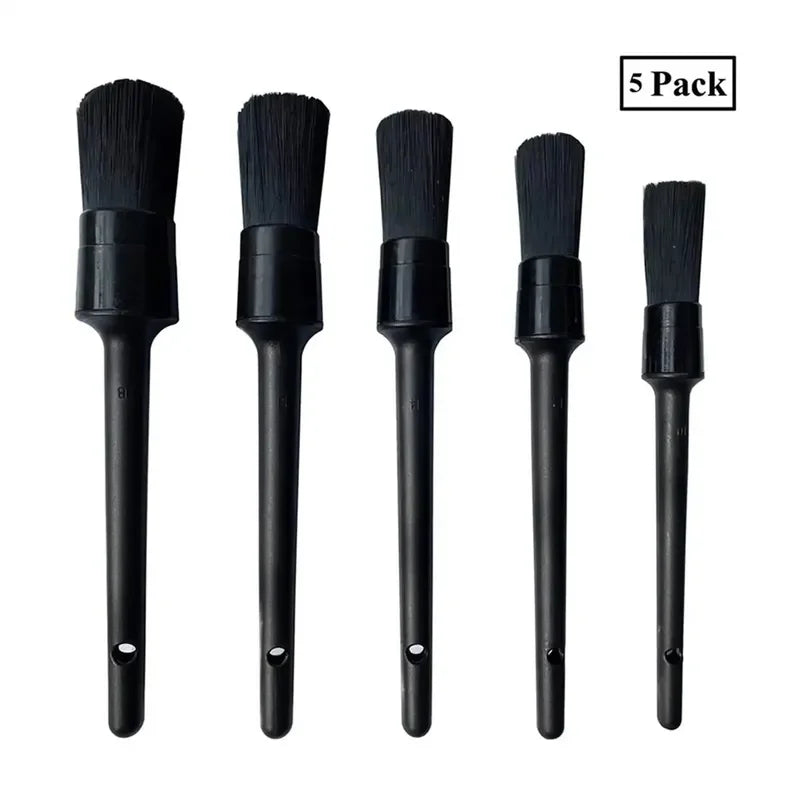 1/5x Car Detailing Brushes – Soft Auto Cleaning Brush for Wheels, Interior & Exterior Dust Removal