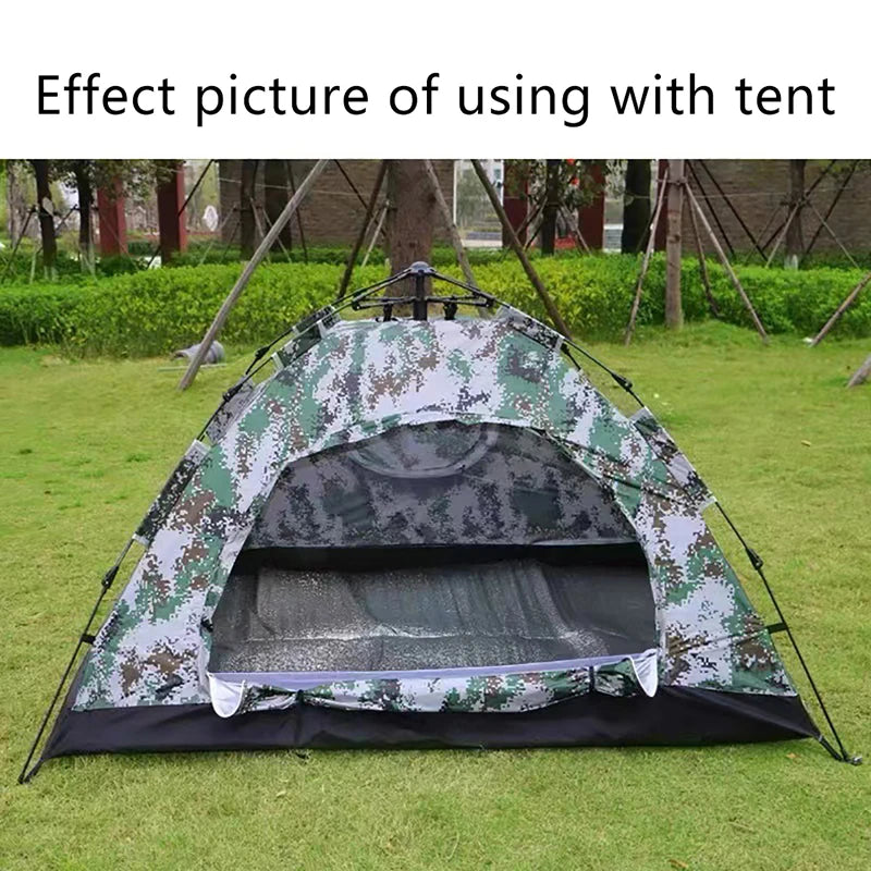 Waterproof Camping Ground Mat - Double-Sided Aluminium Foil - Outdoor Hiking, Beach, Picnic Blanket