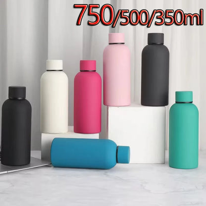 750/500/350ML Stainless Steel Thermos Cup – Double Layer Vacuum Bottle, Outdoor Sports Kettle for Gym & Car