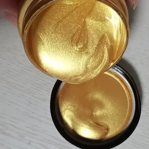 60/100ml Golden Acrylic Paint – Metal Pearlescent Waterproof Non-Fading Gypsum Glue for DIY Hand Painting