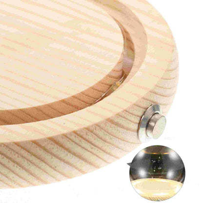 Handmade Glass Display Dome – Clear Plant Pots with LED Lights, Glowing Eternal Preserved Flowers Decor