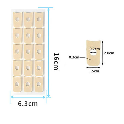 15-Piece Corn Plasters and Foot Callus Cushions - Toe Protection Pads for Friction, Callus Care and Foot Comfort