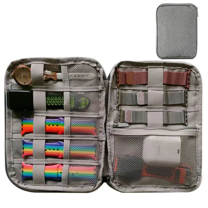 Waterproof Portable Watch Storage Box - Organizer for Men & Women, Smartwatch & Apple Watch Strap Holder