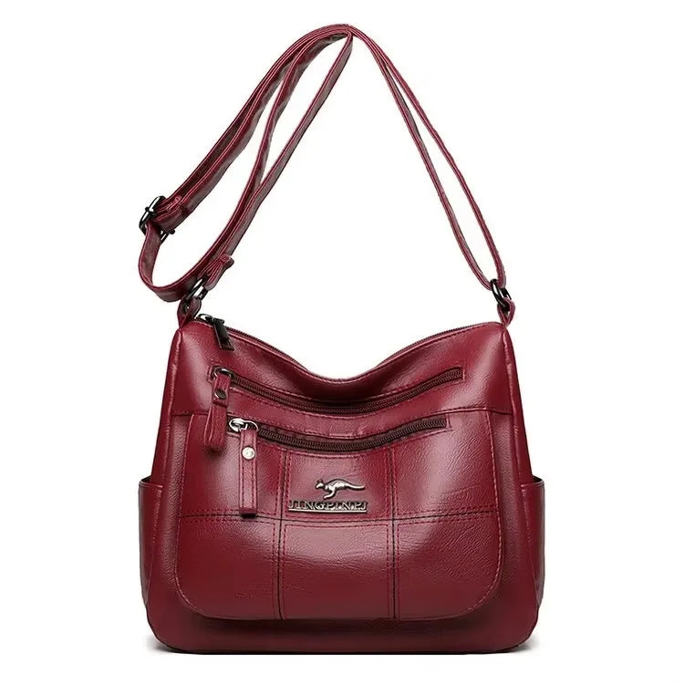 Luxury Women’s Leather Handbag – Large Capacity Shoulder & Crossbody Designer Bag