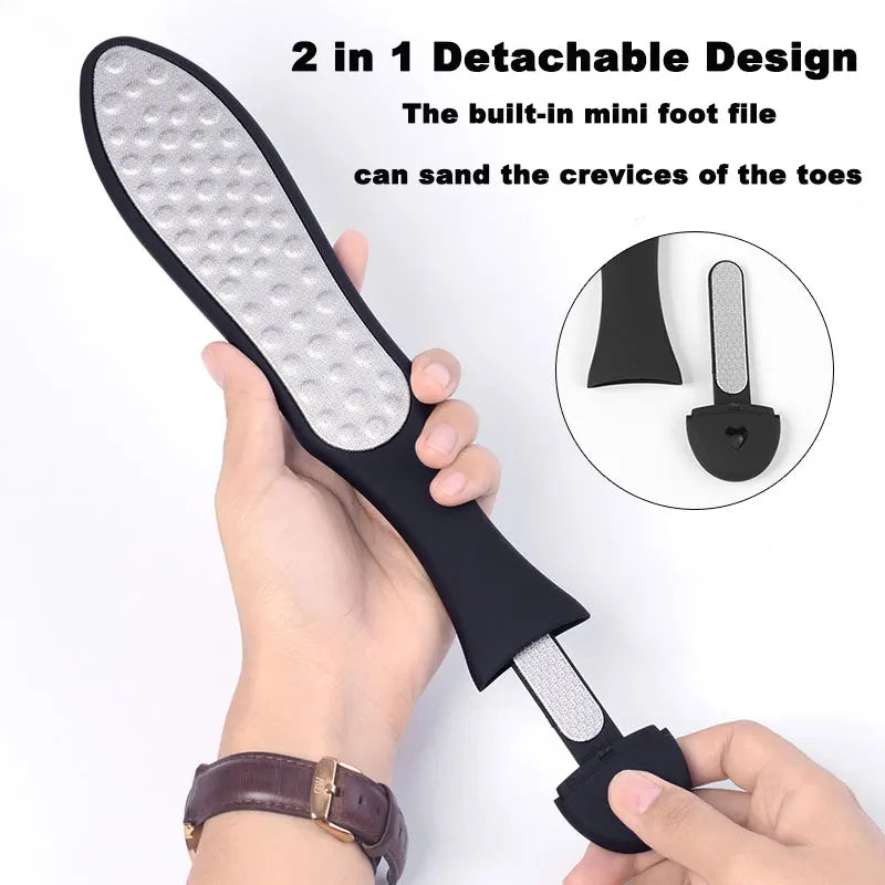 3-in-1 Professional Foot File — Rasp, Heel Grater & Callus Remover for Dead Skin Pedicure Foot Care