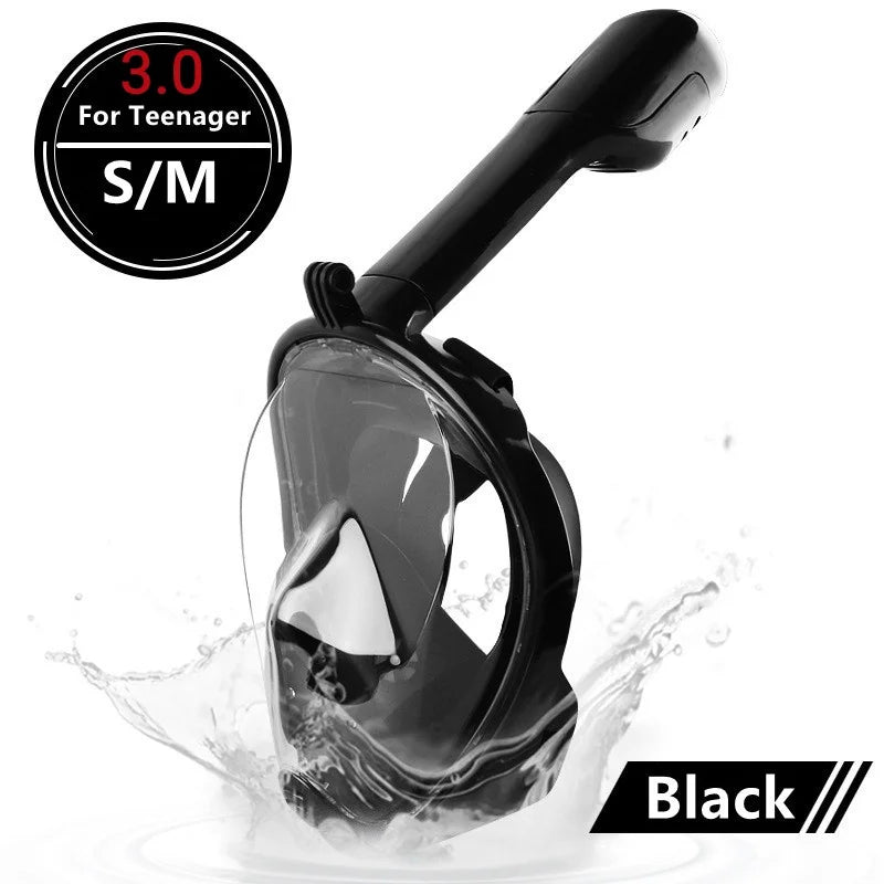 Full Face Scuba Diving Mask - Anti-Fog Waterproof Snorkeling Mask for Adults & Kids