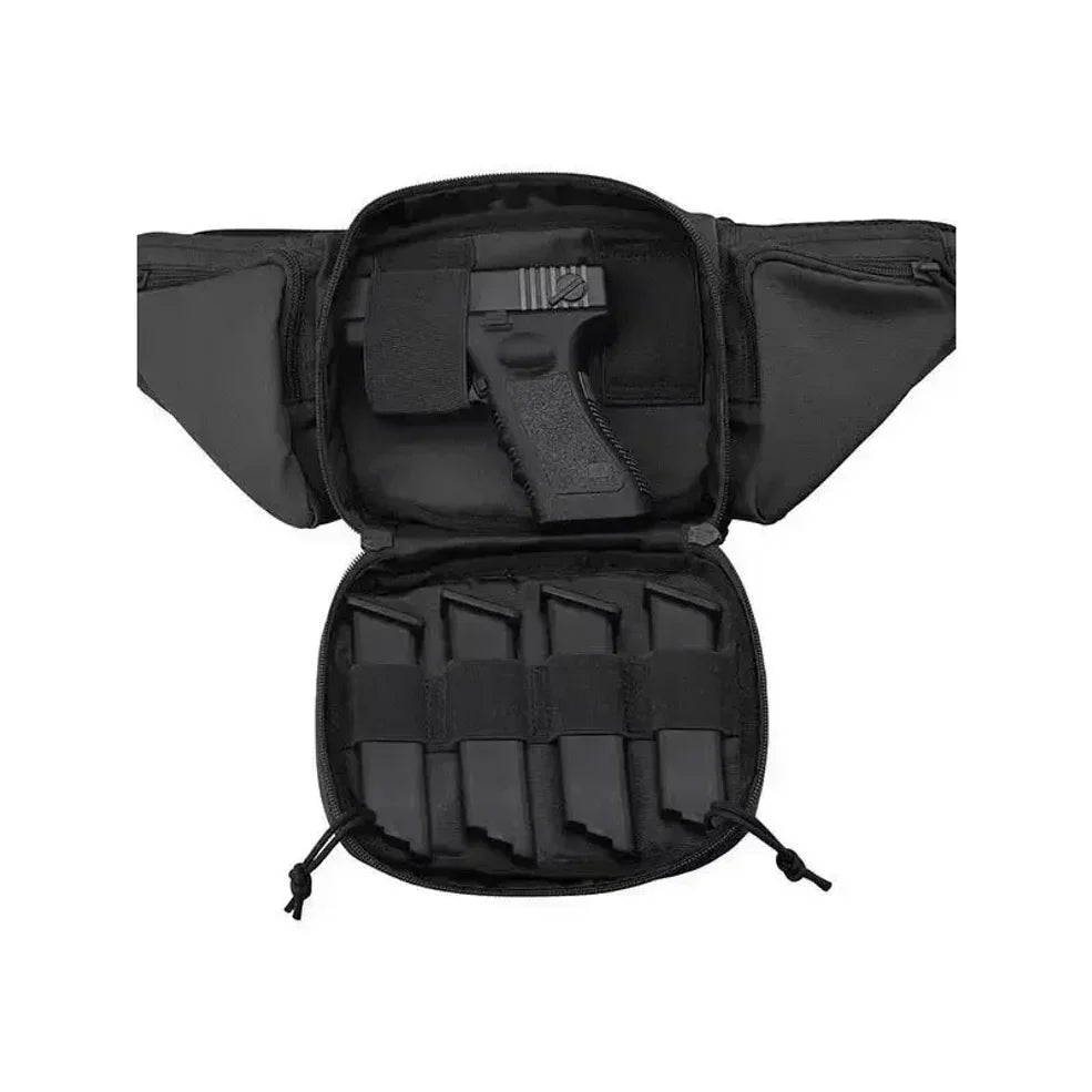 Classic Tactical Concealed Carry Fanny Pack – Durable Oxford Fabric Waist Bag with Gun Holster & Magazine Pouch, Zipper Closure