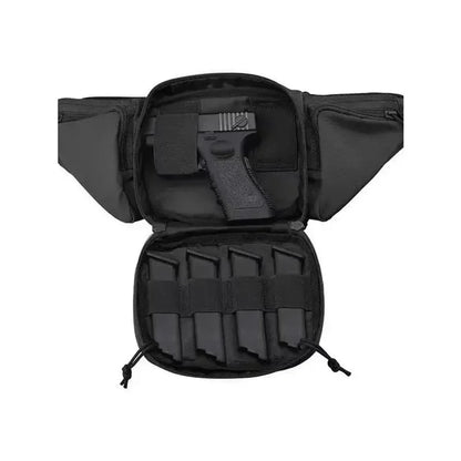 Classic Tactical Concealed Carry Fanny Pack – Durable Oxford Fabric Waist Bag with Gun Holster & Magazine Pouch, Zipper Closure