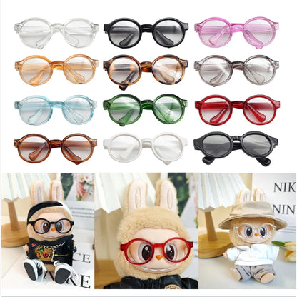 15-17cm Labubu Doll Shoes, Glasses & Camera Accessories | 10cm Cotton Doll Water Glasses Outfit Set