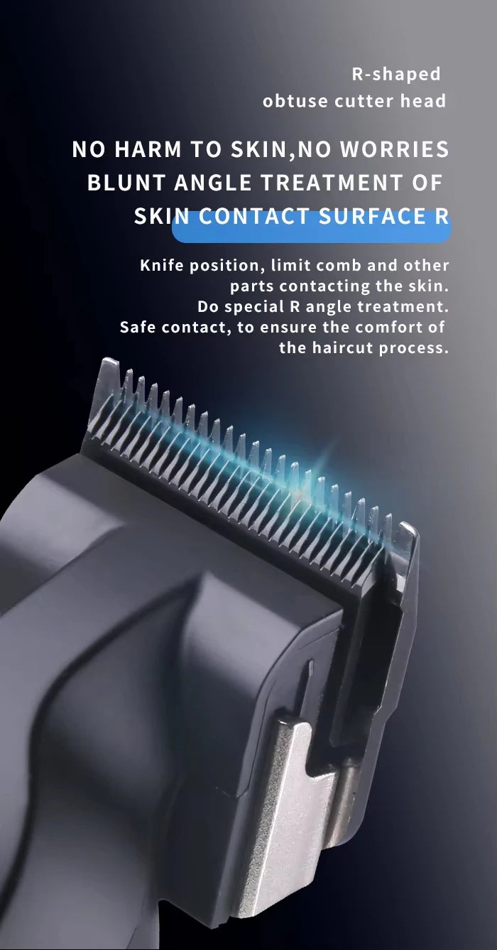 Kemei Professional Hair Clipper Kit – KM-2296, KM-2299, KM-1102 Electric Shaver & Cordless Trimmer for Men’s Hair Cutting