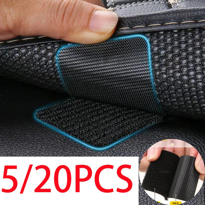 Universal Car Carpet Tape - Floor Mat Clip Fixing Bracket Grip with Self-Adhesive Fastener Sticker - Car Floor Mat Fixing Solution