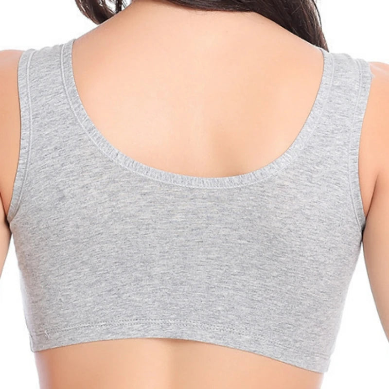 Plus Size Women’s Cotton Bra S-6XL – Sexy Hollow-Out Seamless Bralette with Removable Pads, Comfortable Gathered Underwear