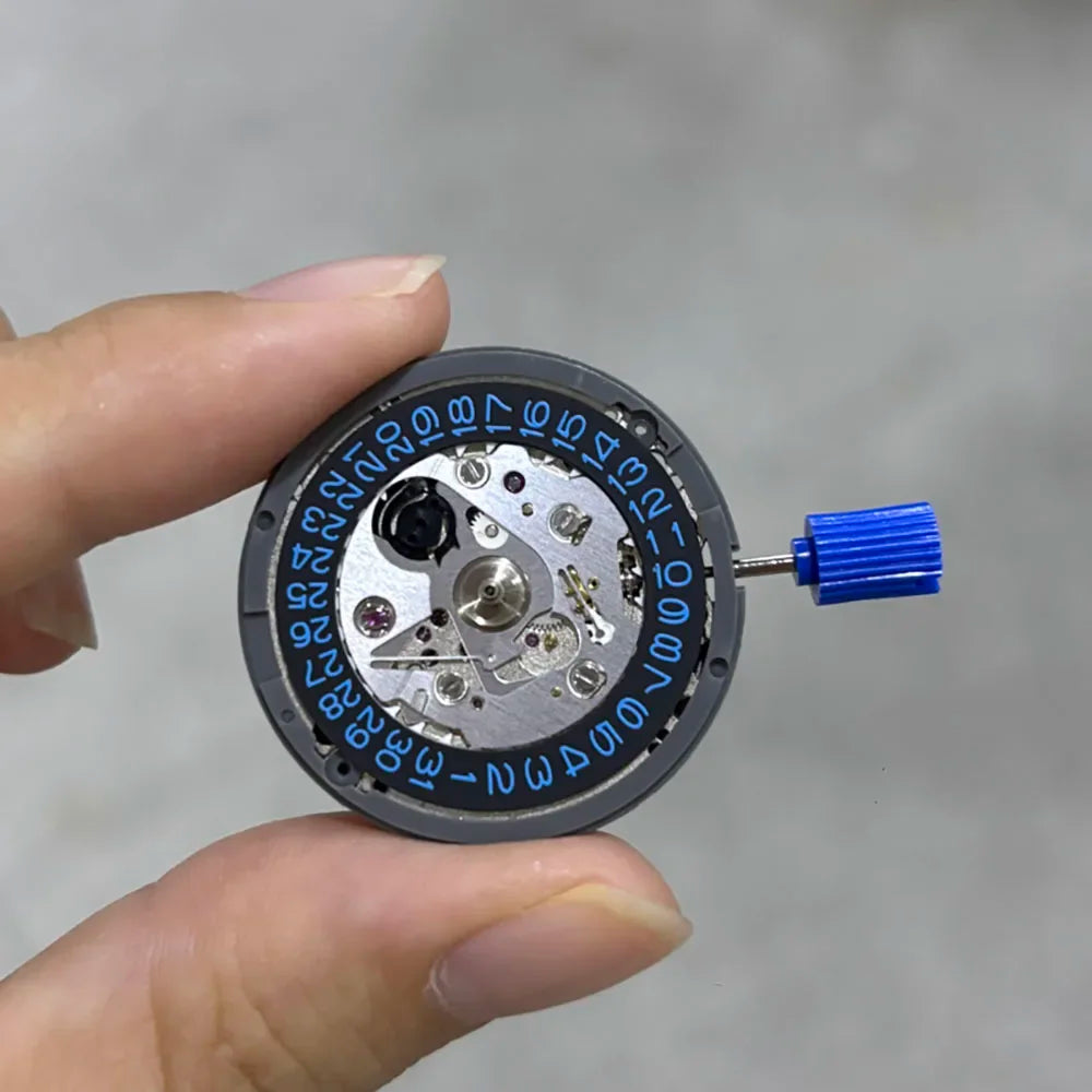 NH35A Premium Automatic Mechanical Watch Movement – High Accuracy Self-Winding 24 Jewels Replacement with Date Wheel (3/3.8/6 O’Clock)