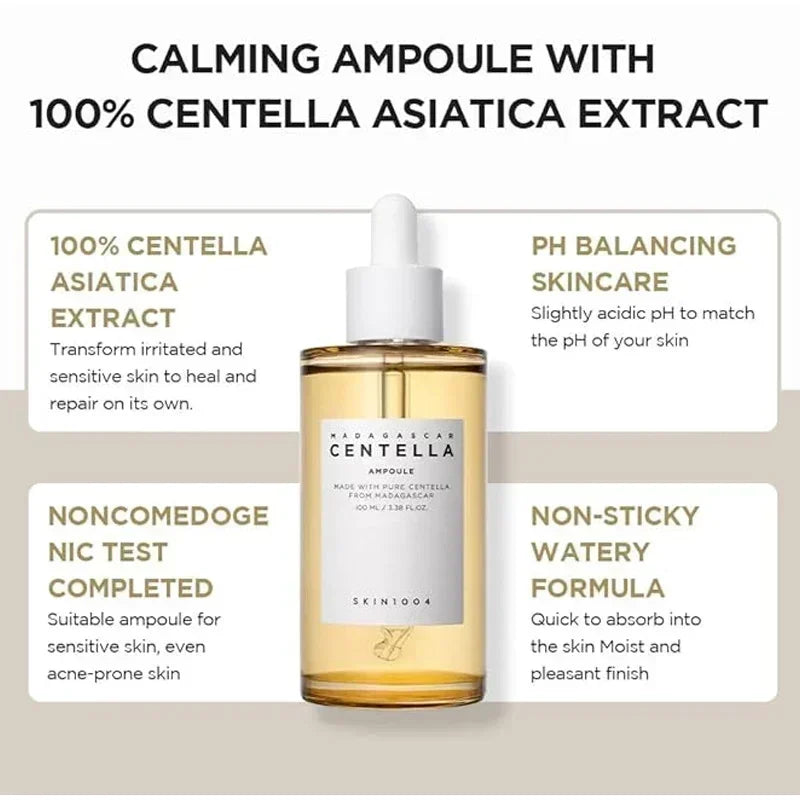 100ml Centella Asiatica Essence Serum – Calming, Moisturizing & Brightening Daily SkinCare Solution