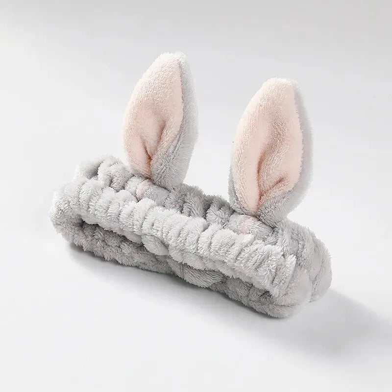 Sweet Coral Fleece Hair Bands: Elastic Bow Headbands for Women - Soft Wash Face Hairbands, Cute Hair Accessories