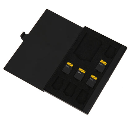 9-in-1 Portable Memory Card Case – Aluminum SD & Micro SD Card Holder with 1SD + 8TF Storage, Protector Box