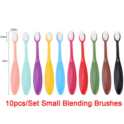 Soft Synthetic Blending Brush Set – Flat Ink Brushes with Caps for DIY Scrapbooking, Card Making & Craft Application Tools