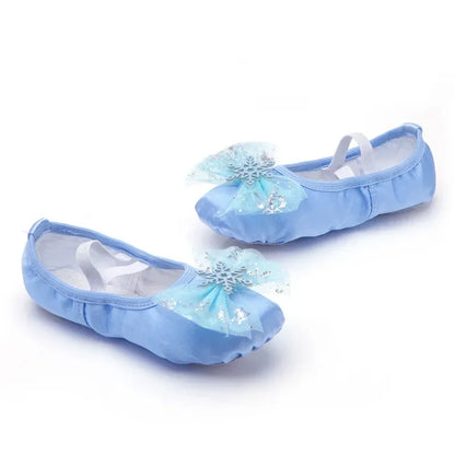 Lovely Princess Ballet Shoes – Soft-Soled Dance Shoes for Girls, Children & Ballerina Exercises