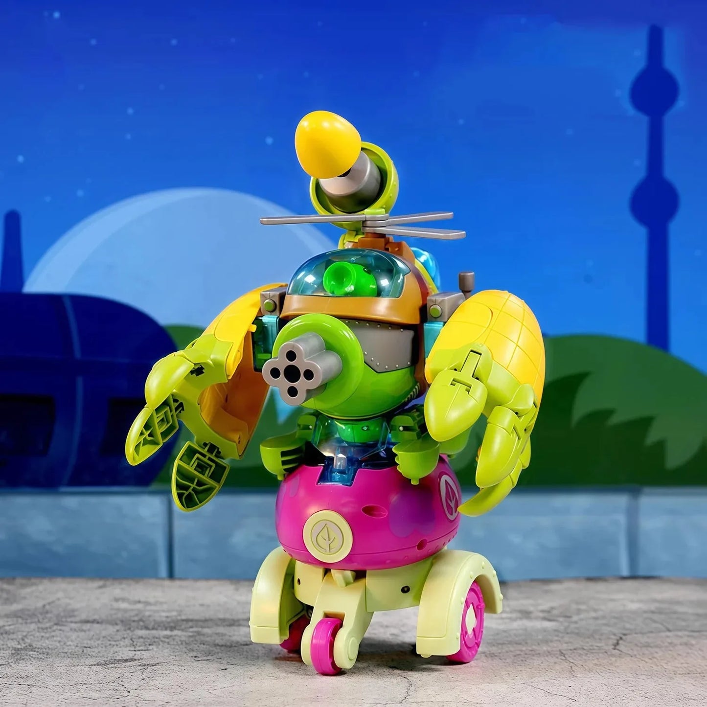2025 Plants vs. Zombies Action Figure Set – Robot Sunflower, Cactus & Corn PVC Deformation Toys for Kids Gift