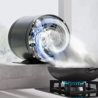 Powerful Silent Exhaust Fan – One-Way Booster, Quiet Inline Duct Blower with Pure Copper Motor, Low Noise HVAC Vent