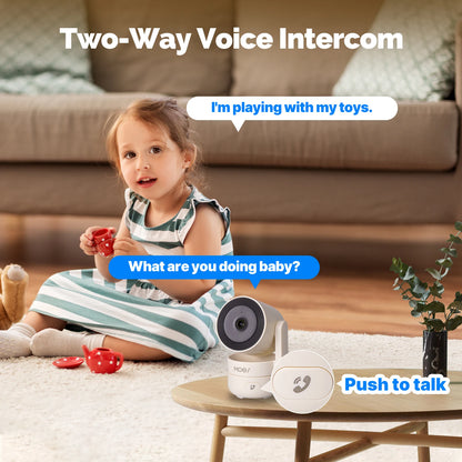 MOESTuya 4MP HD WiFi Indoor Pan & Tilt Smart Security Camera – Motion & Sound Detection, Infrared Night Vision, Panoramic Patrol Monitor