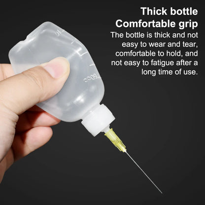 50ML Plastic Liquid Alcohol Dispenser Bottle for Rosin, Solder Flux Paste, PCB Cleaning & Welding Repair Tools