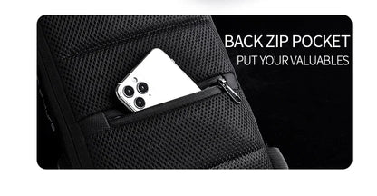 Designer Multifunction Anti-Theft USB Shoulder Bag – Travel Crossbody Messenger Sling Chest Bag for Men, Luxury Brand