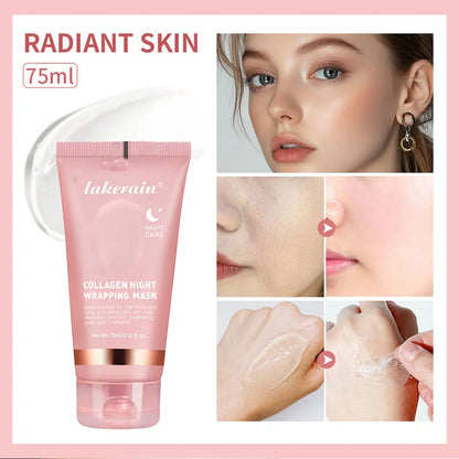 Night Collagen Wrapping Mask – Moisturizing, Brightening & Rejuvenating Korean Face Mask for Glowy Skin & Elasticity