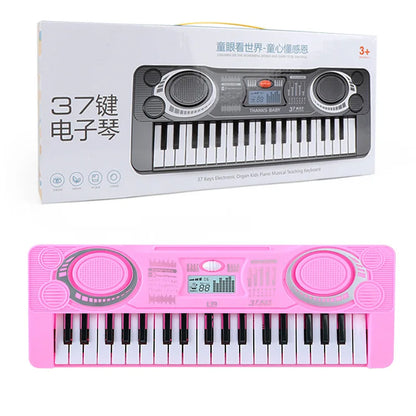 37-Key Children’s Electronic Piano Keyboard – Portable Educational Musical Toy, Ideal Christmas & Birthday Gift