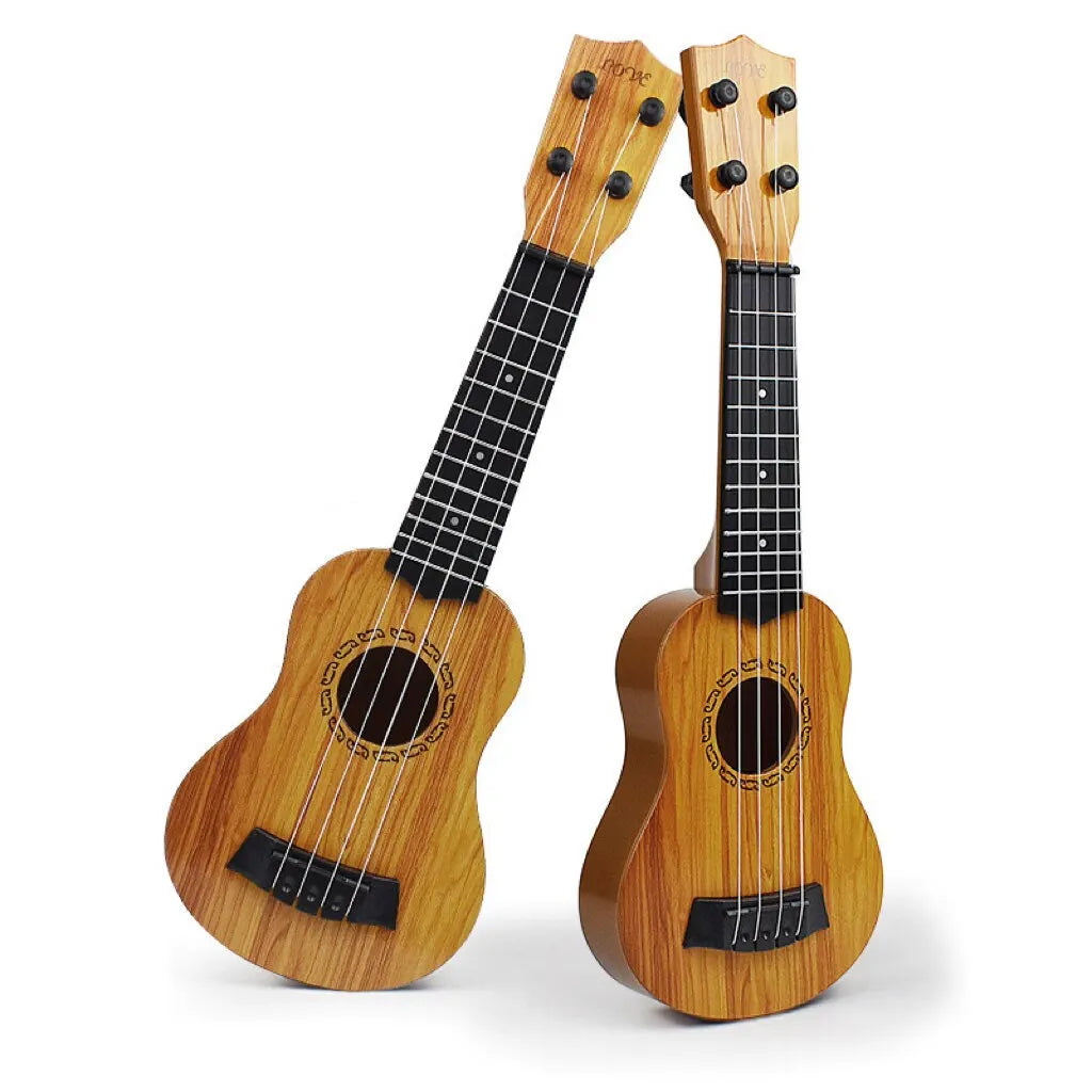 35cm Children’s Toy Guitar – Playable Beginner Instrument with Paddles, Simulated Ukulele Music Toy