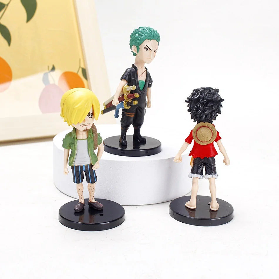 6PCS One Piece Anime Action Figures — PVC Luffy Collectible Dolls | Children’s Toys & Christmas Gift Decorations