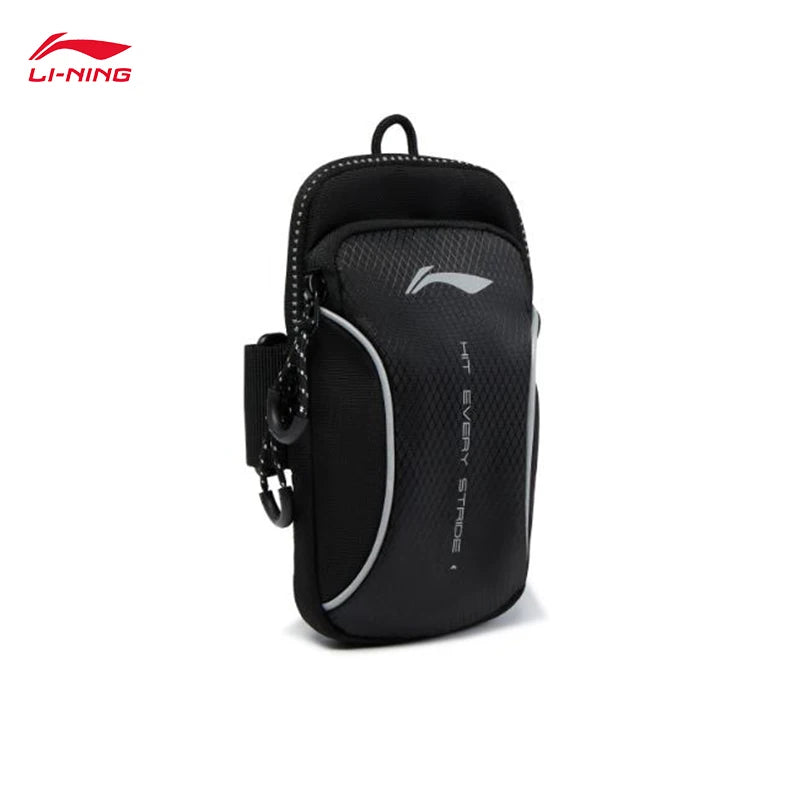 LI-NING Running Arm Bag - Lightweight Reflective Sports Phone Holder ABDV087