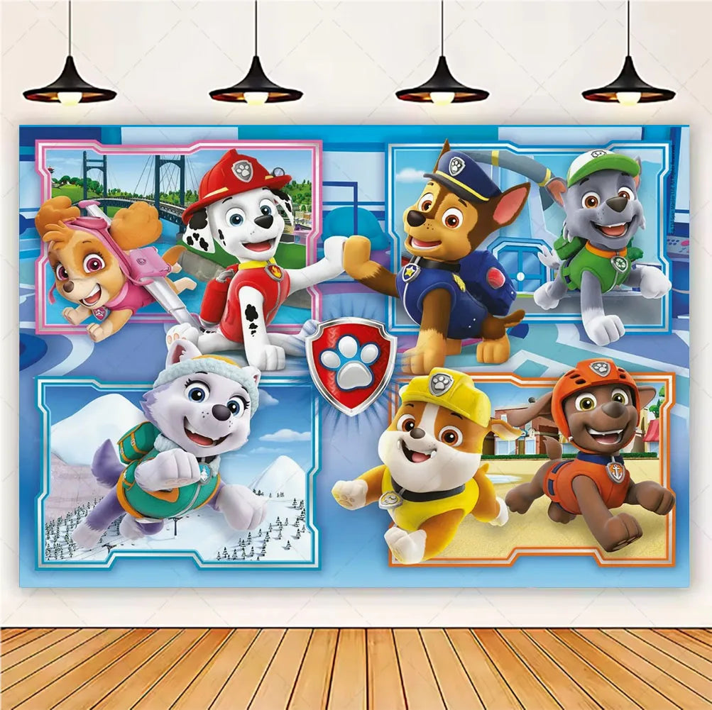 PAW Patrol Skye Pink Birthday Party Decorations Set – Foil Balloon Backdrop, Disposable Tableware & Baby Shower Supplies for Girls Kids Gifts
