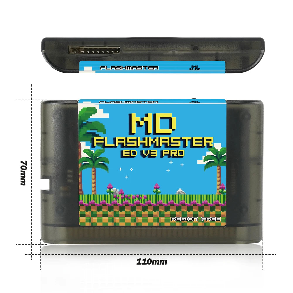 Mega Drive V3.0 Pro EDMD Remix Game Cartridge – 16-Bit Retro Game for SEGA MegaDrive/Genesis (US/JP/EU)