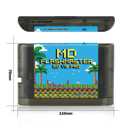 Mega Drive V3.0 Pro EDMD Remix Game Cartridge – 16-Bit Retro Game for SEGA MegaDrive/Genesis (US/JP/EU)