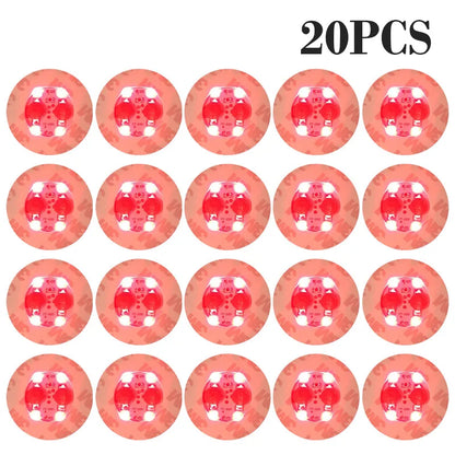 100-Pack LED Tableware Mats & Luminous Cup Stickers — Colorful Flashing Bottle Coasters for Bar, Stall, and Party Lighting