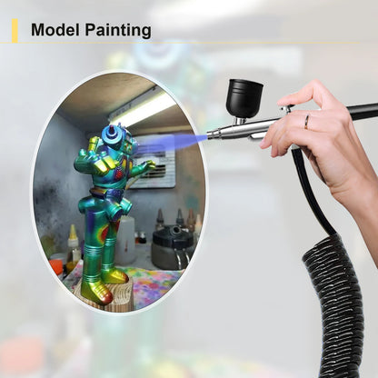 Portable Airbrush Nail Compressor — Wireless Spray Gun for Nail Art, Crafts & Model Painting