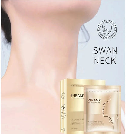 10Pcs Golden Neck Masks - Niacinamide Moisturizing Fine Line Care & Skin-Lifting Treatment