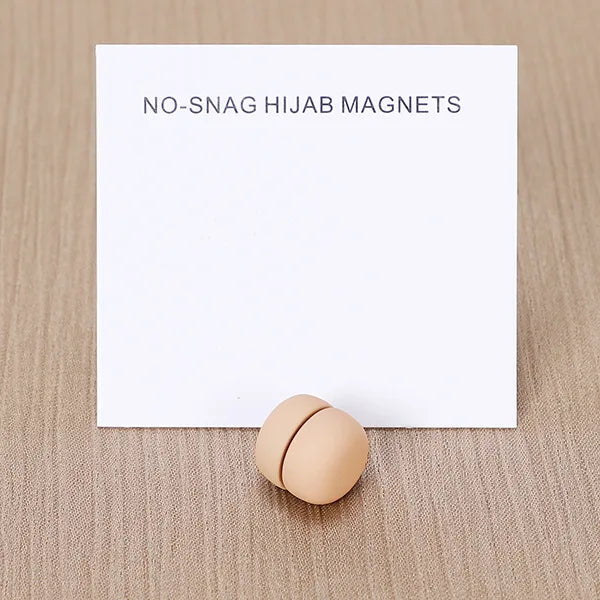 WLP Magnetic Hijab Clips - Solid Color Round Strong Magnet Pins for Silk Scarves Shawls Turban Accessories