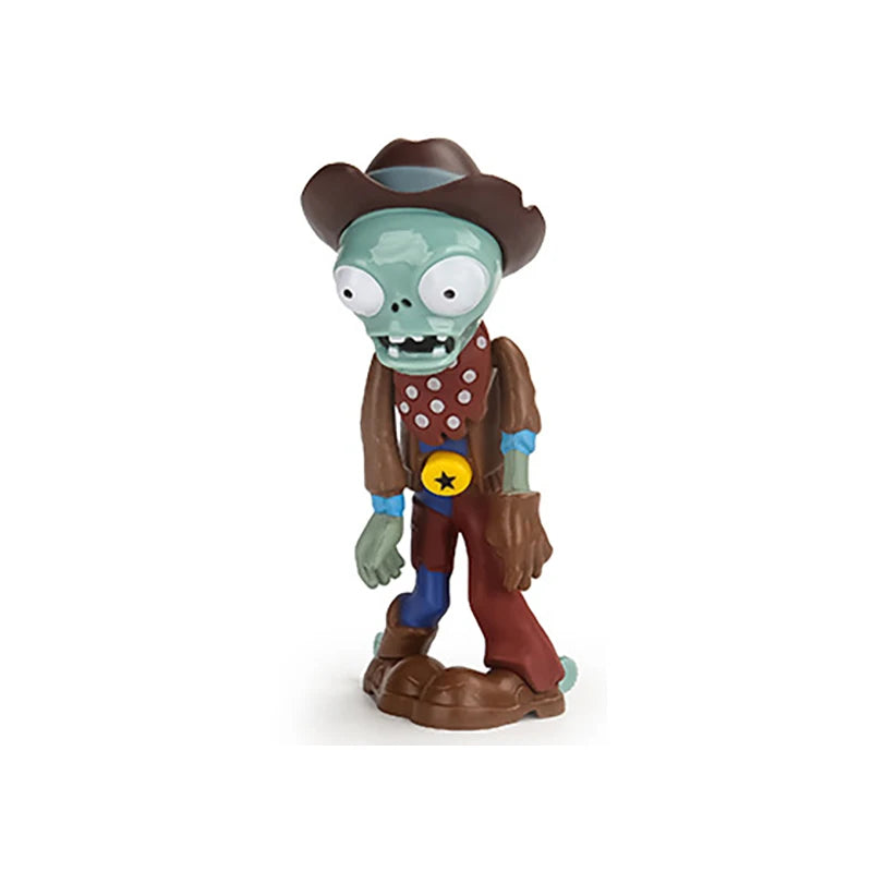 Plants vs Zombies Anime Action Figures – Peashooter & Pirate Zombie Model Set, Collectible Game Characters Kids Toy Gift Statue Figures