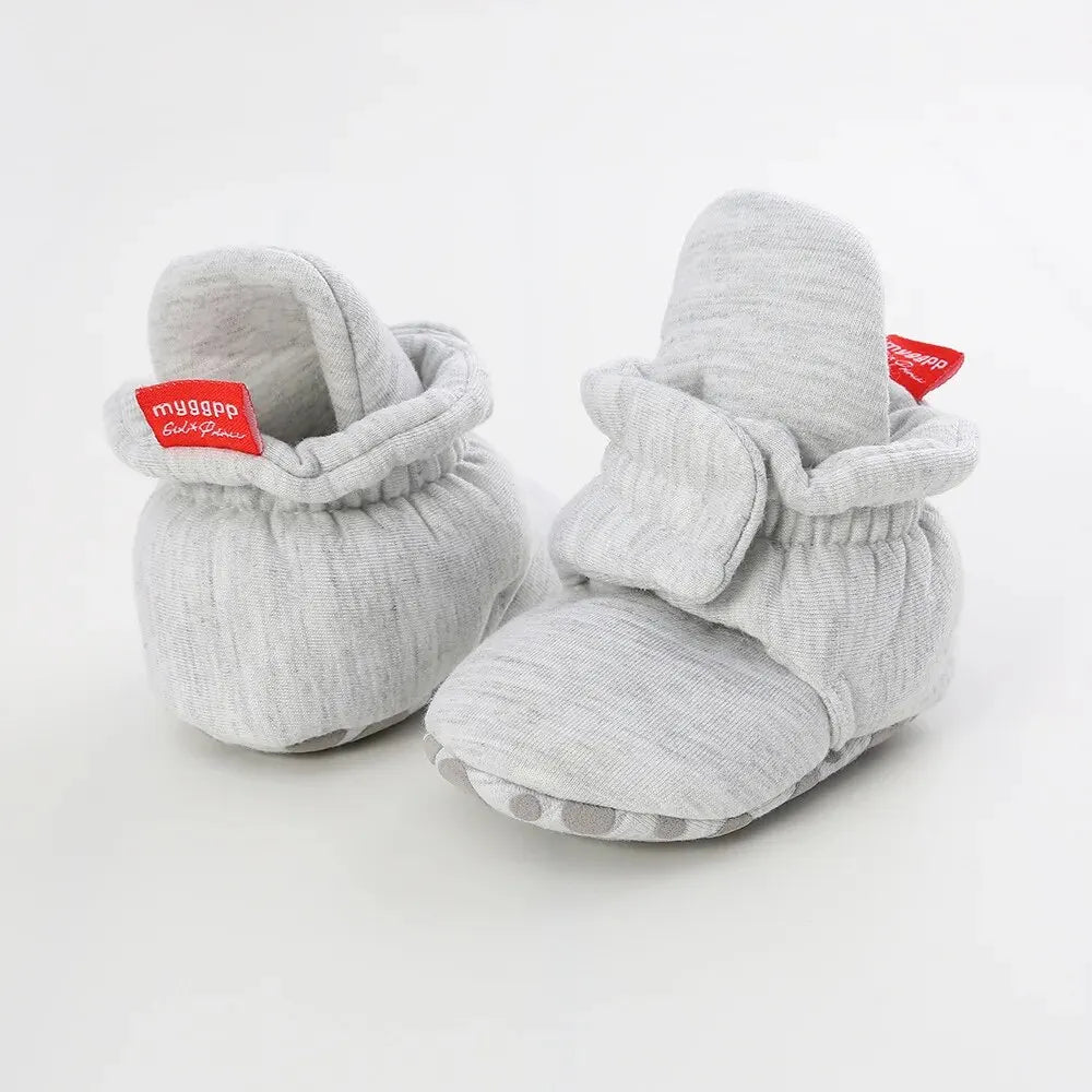 Meckior Baby Socks Shoes – Star Toddler First Walkers Booties, Soft Cotton Anti-Slip Shoes for Boys and Girls