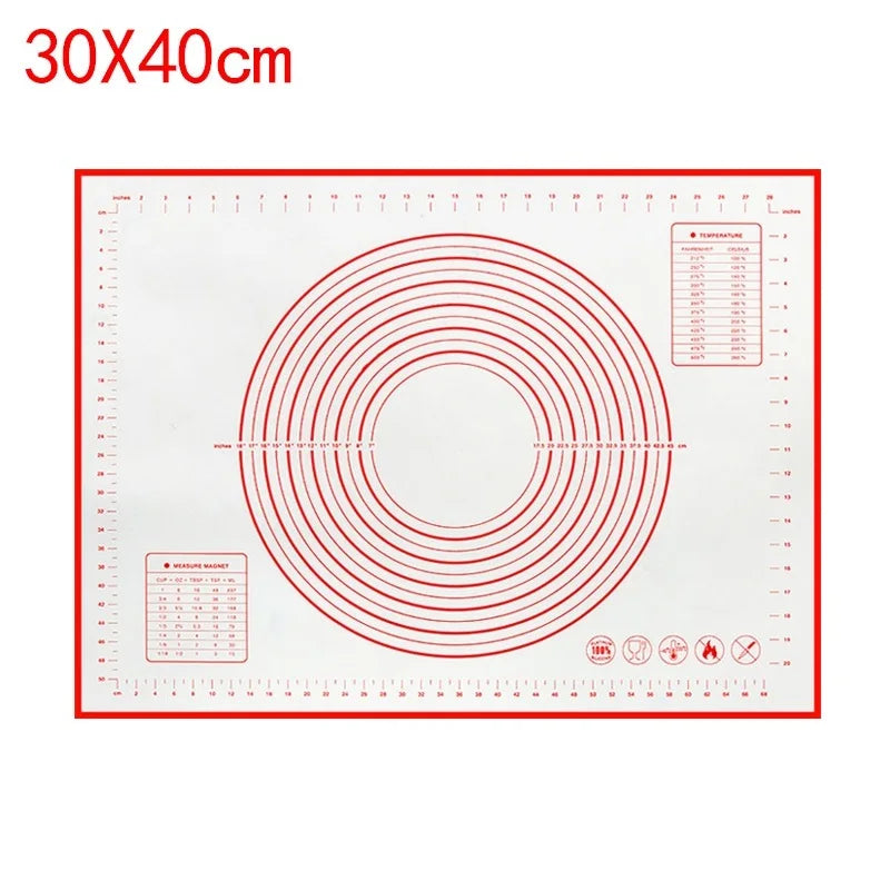 UNTIOR Silicone Baking Mat – Non-Stick Kneading & Dough Mat for Pizza, Cake, and Cooking Bakeware