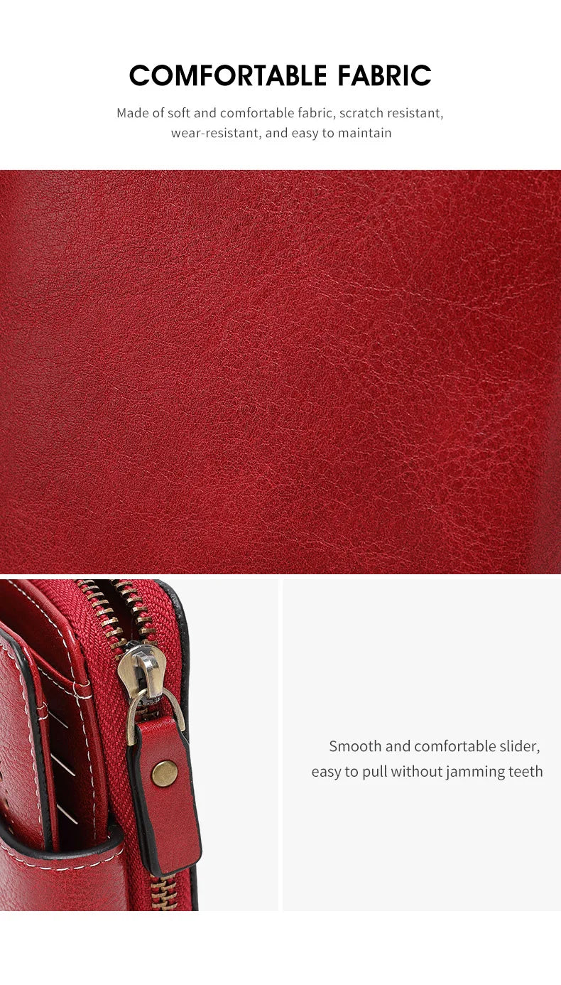 Retro Hollow-Out Short Purse for Women – Multi-Card Zipper Wallet, European & American Fashion Design