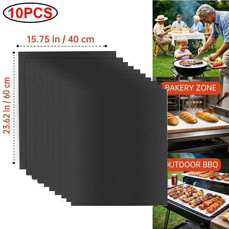 Multifunctional Grill Mat - Reusable High-Temperature Resistant Baking & Microwave Oven Liner for Easy Cooking